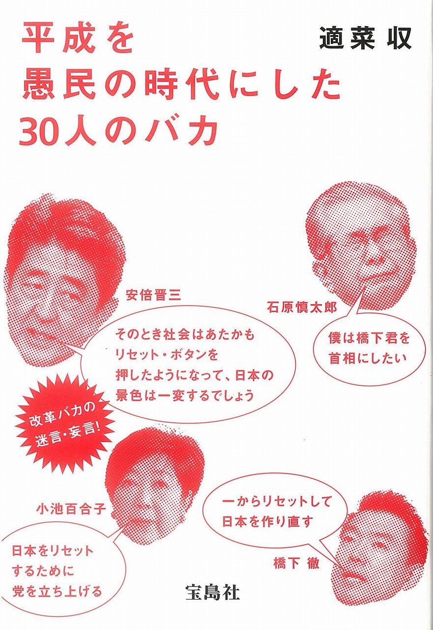 平成を愚民の時代にした30人のバカ　表紙